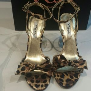 Nina leopard heels
